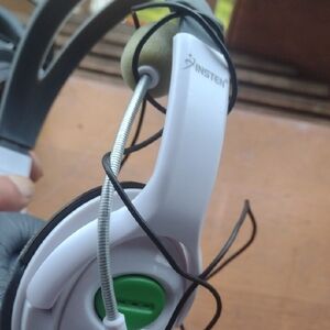 White and Green Over-Ear Headphones NWOT